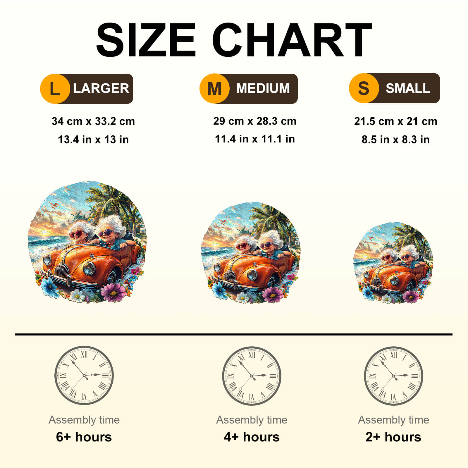 Happy grandma-2 Wooden Jigsaw Puzzle