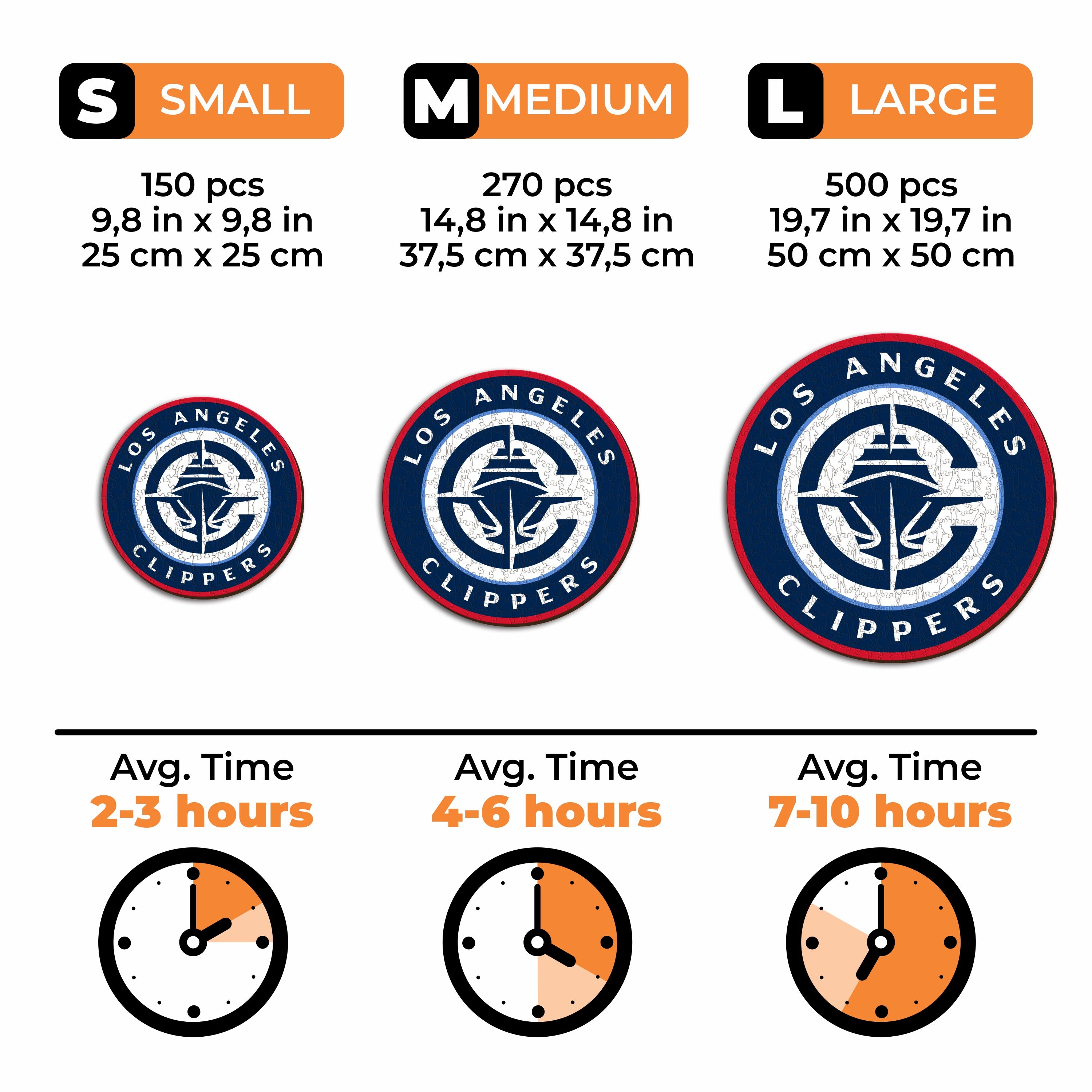 Los Angeles Clippers™ - Wooden Puzzle