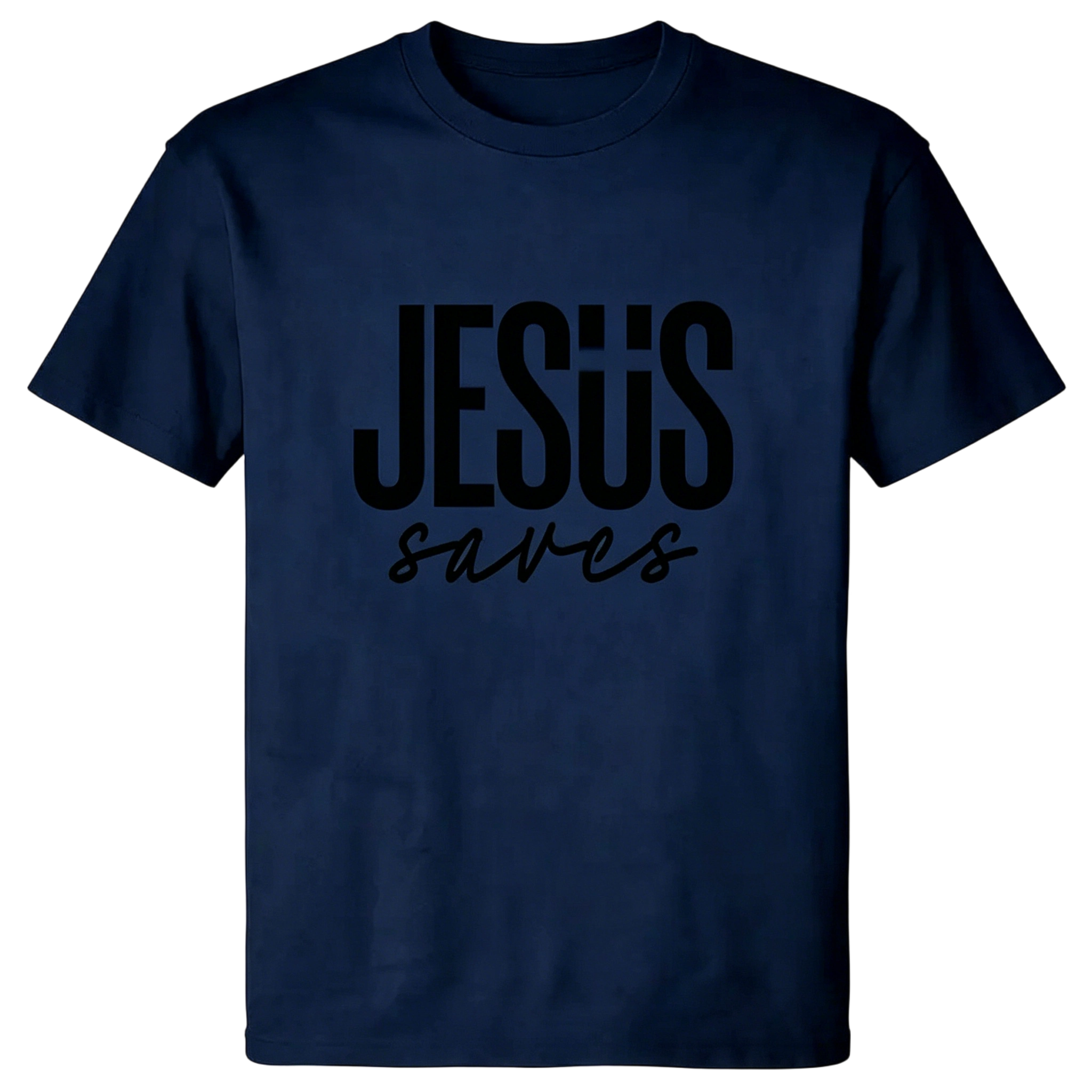 Men's JESUS saves Graphic T-shirt - Soft & Breathable Fabric, Durable Print, Everyday Comfort, Machine Washable, minimalist graphic casual wear