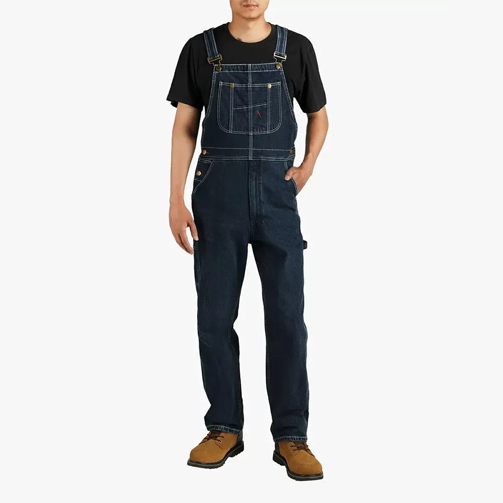 Men's Denim Bib Overalls, Men's Overalls Workwear with Adjustable Straps and Convenient Tool Pockets