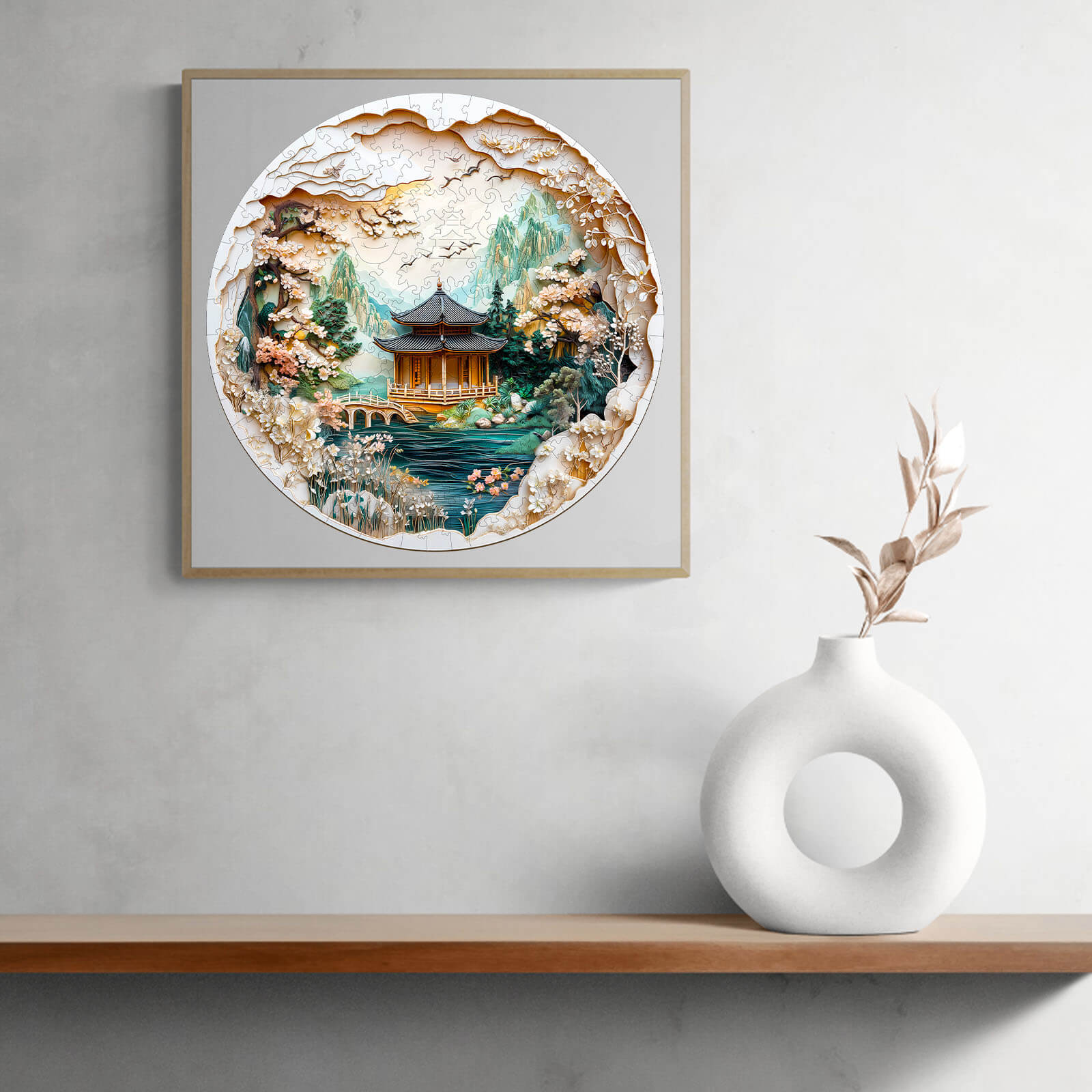 3D Chinese Landscape Painting Wooden Jigsaw Puzzle