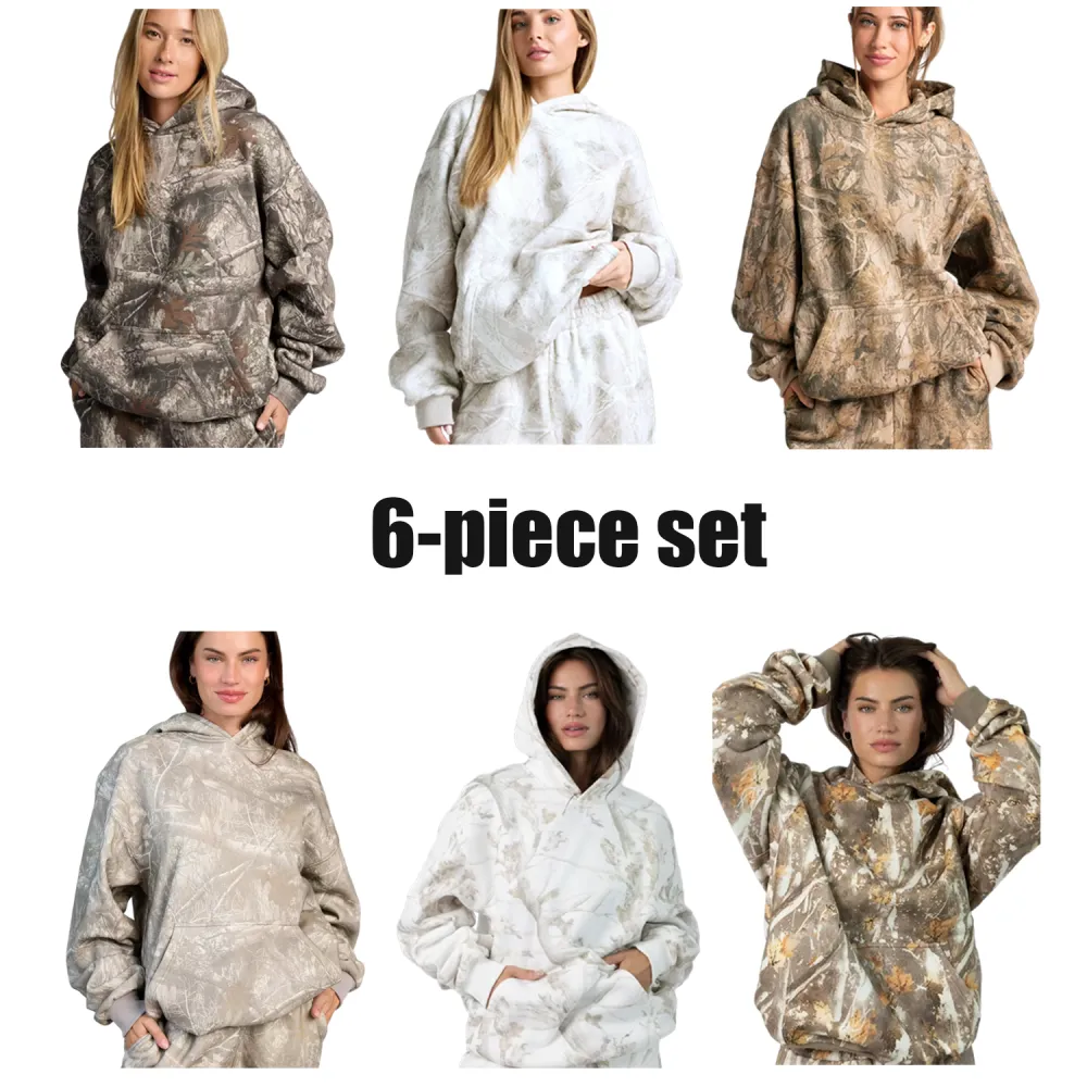 Camouflage unisex hoodie