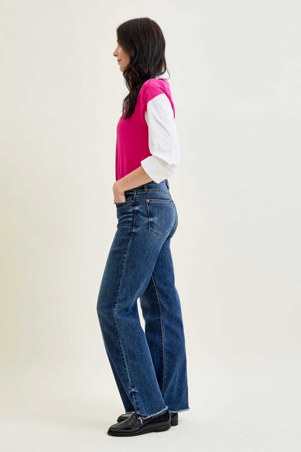 Carrie Mid Rise Wide Leg