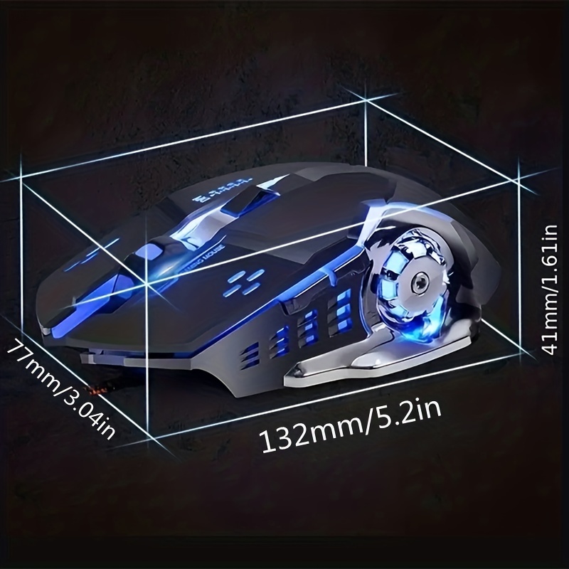 RGB Wired Gaming Mouse With Silent Clicks