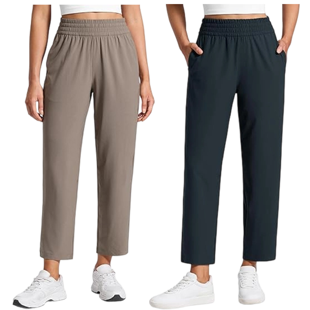 Lightweight Drapey Tapered Ankle Pants for Women