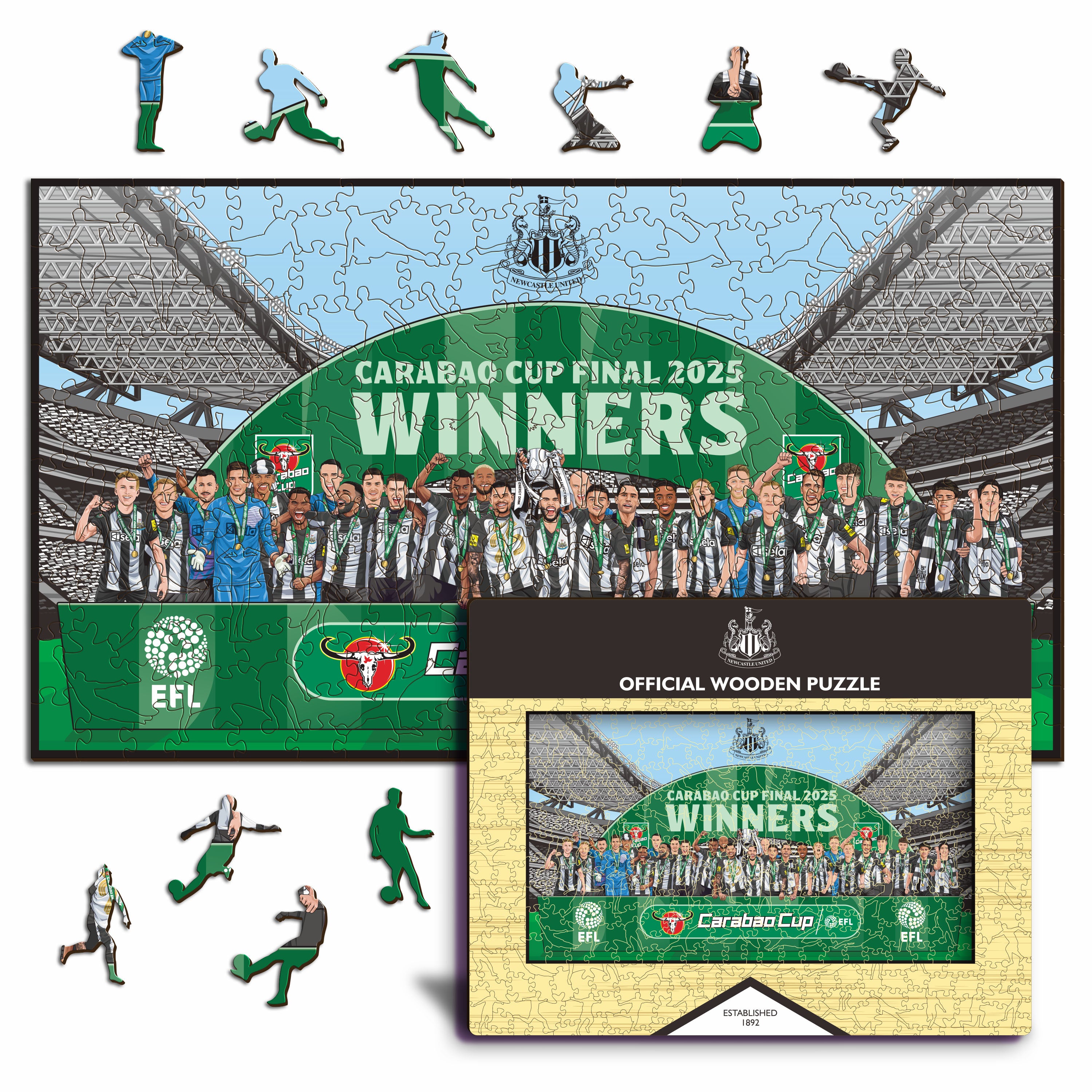 Newcastle United FC® Carabao Cup Champions 24/25 - Wooden Puzzle