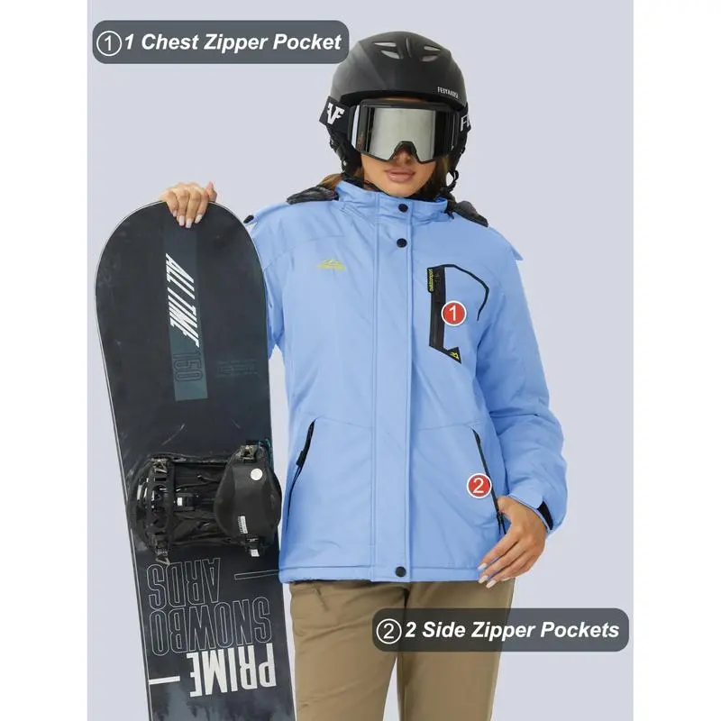 🔥8 Pieces For Only $24-Women's Waterproof Ski Jacket
