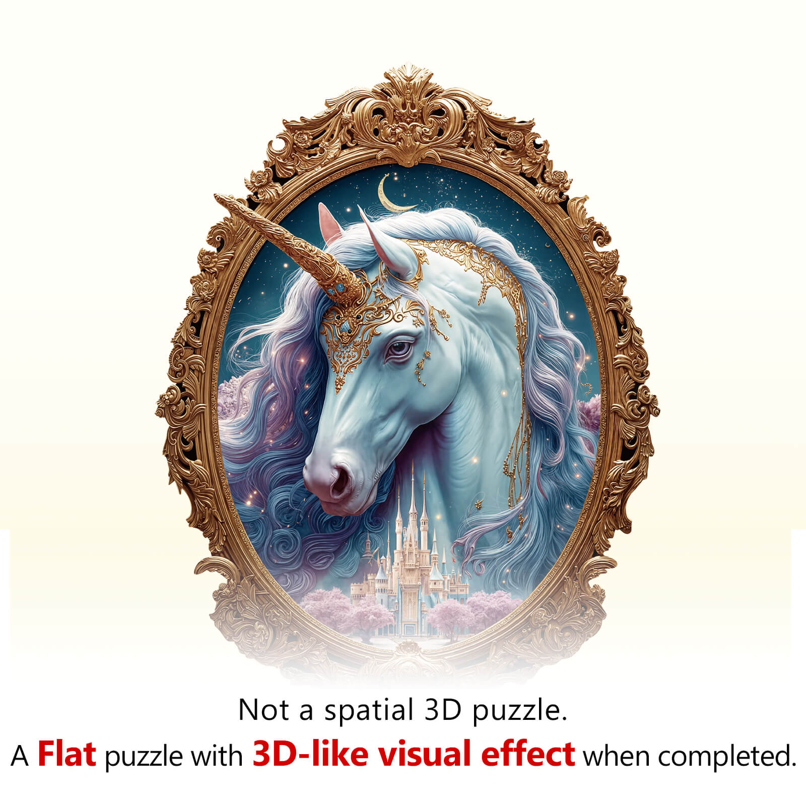 Unicorn Mirror Wooden Jigsaw Puzzle