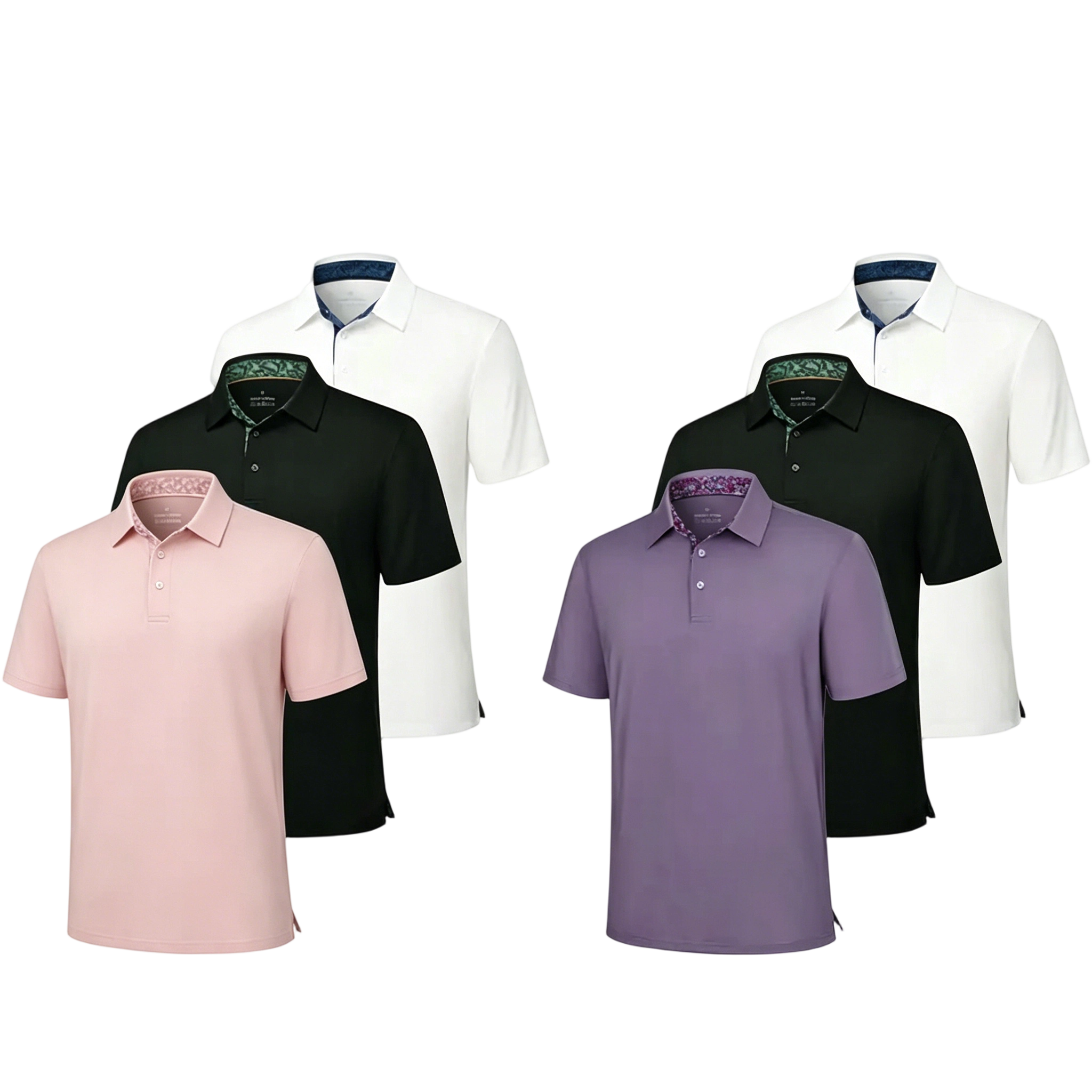 Men's Polo Shirts – Soft Breathable Cotton, Comfortable Short Sleeve Casual Fit, Classic Collared Polo Shirts for Work, Golf, Travel &Everyday Wear