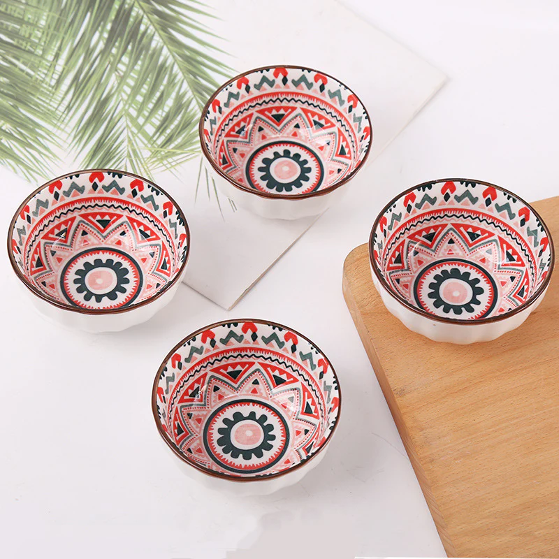 4PC Fruits Flowers Critters Seasoning Dishes