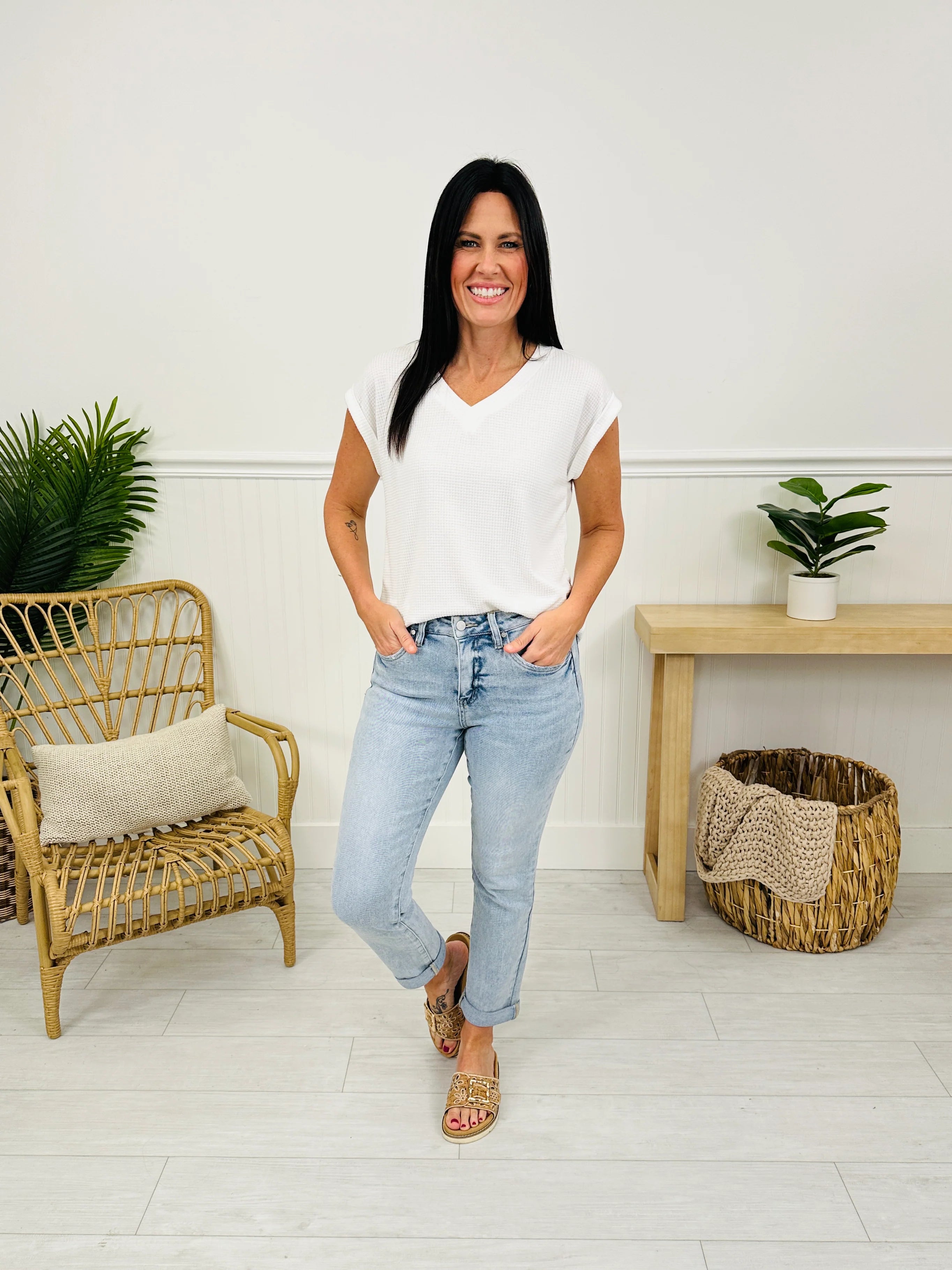 Mom Life MOCO Exclusive Design Mom Jeans With Tummy Control