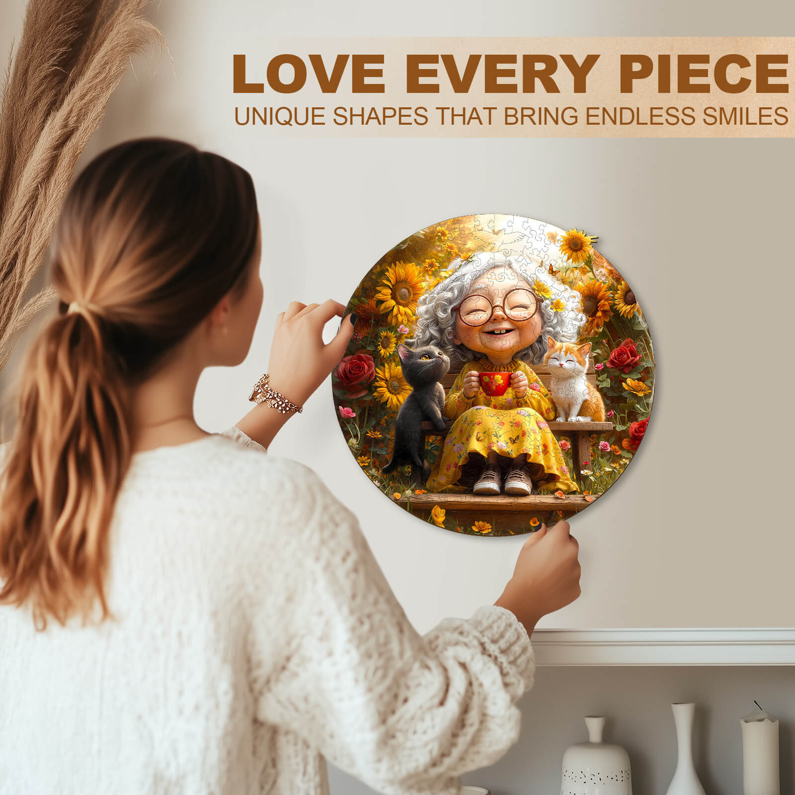 Sunny afternoon Wooden Jigsaw Puzzle