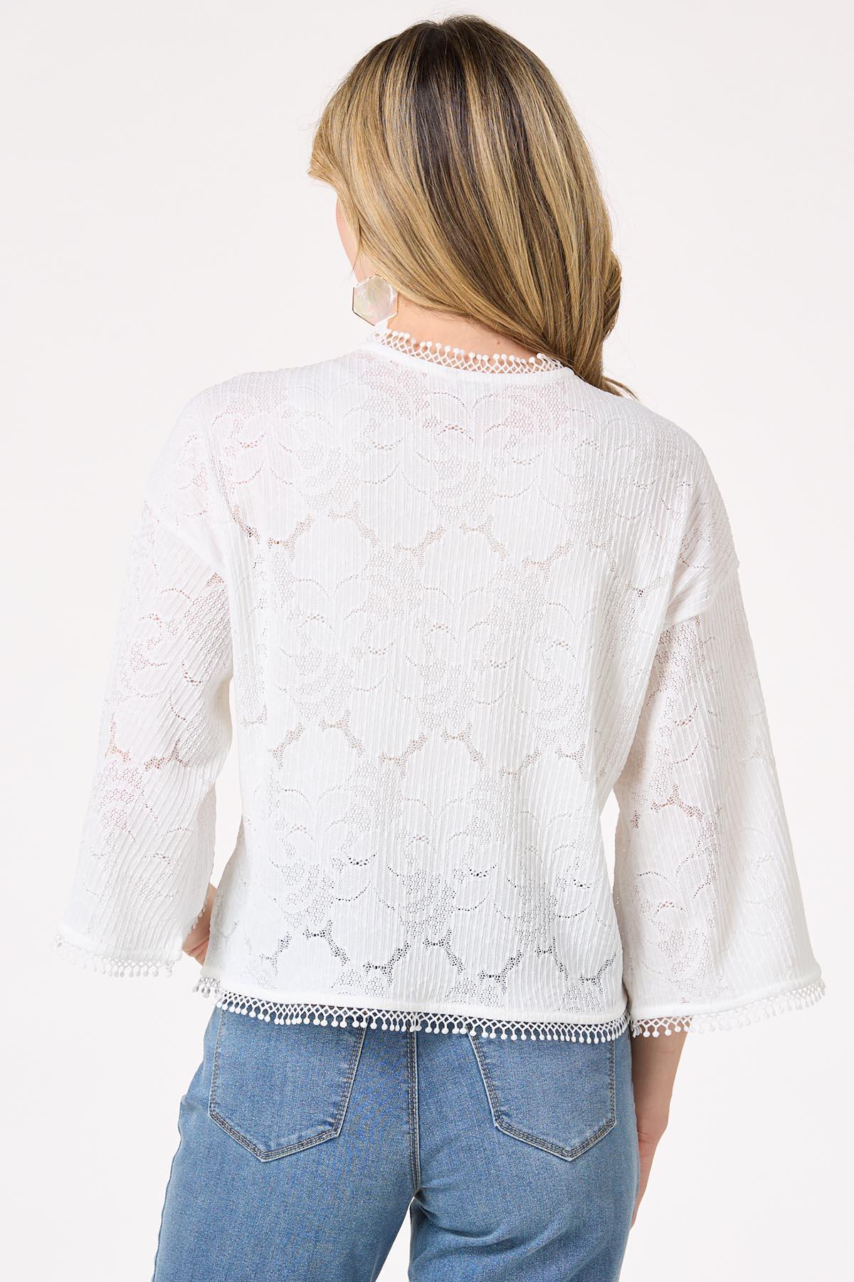 Ivory Lace Kimono