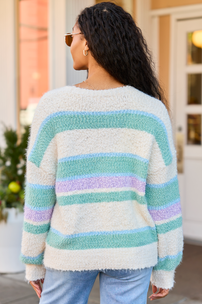 Izzy Pastel Striped Cardigan