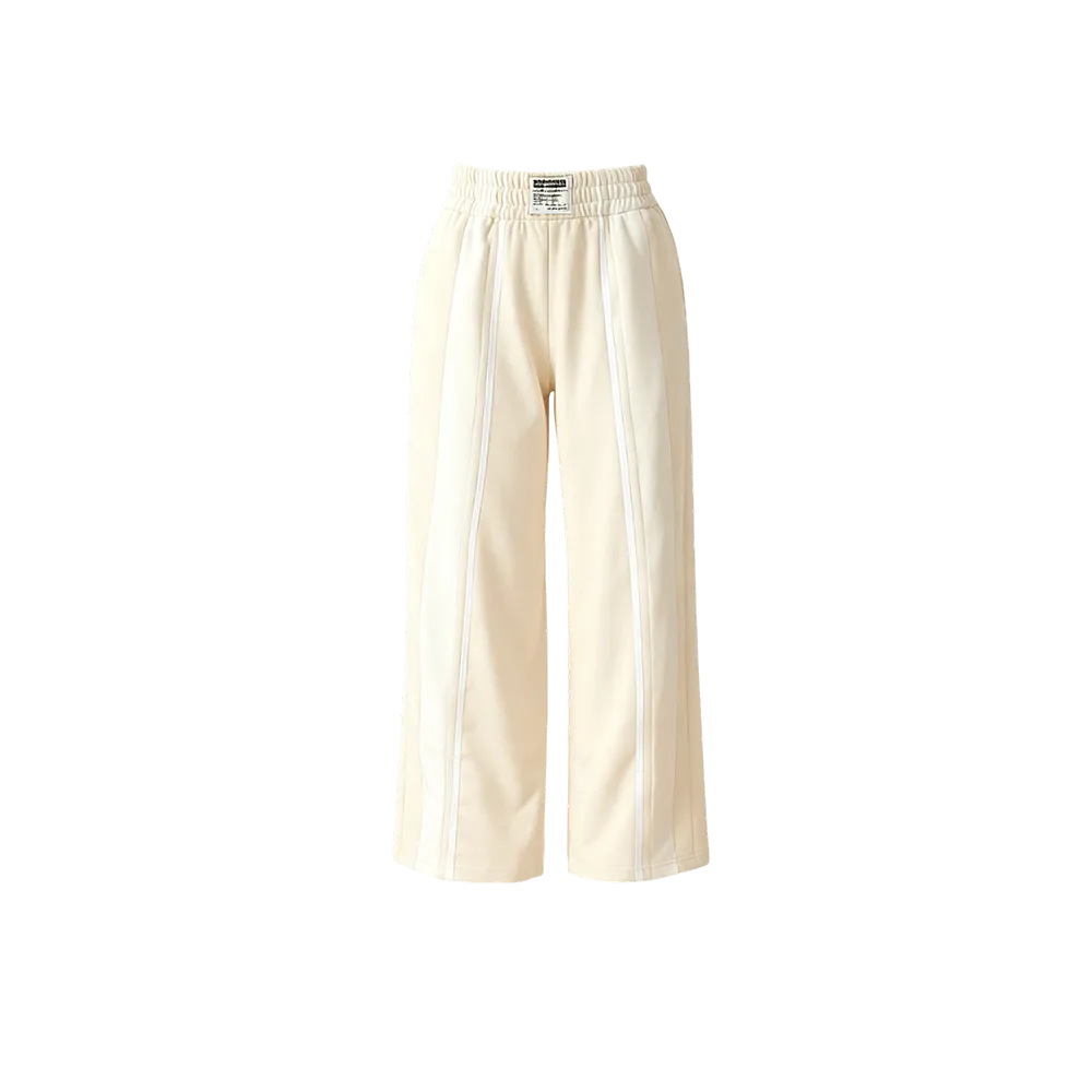 Woman Stripe Wide Leg SweatPants