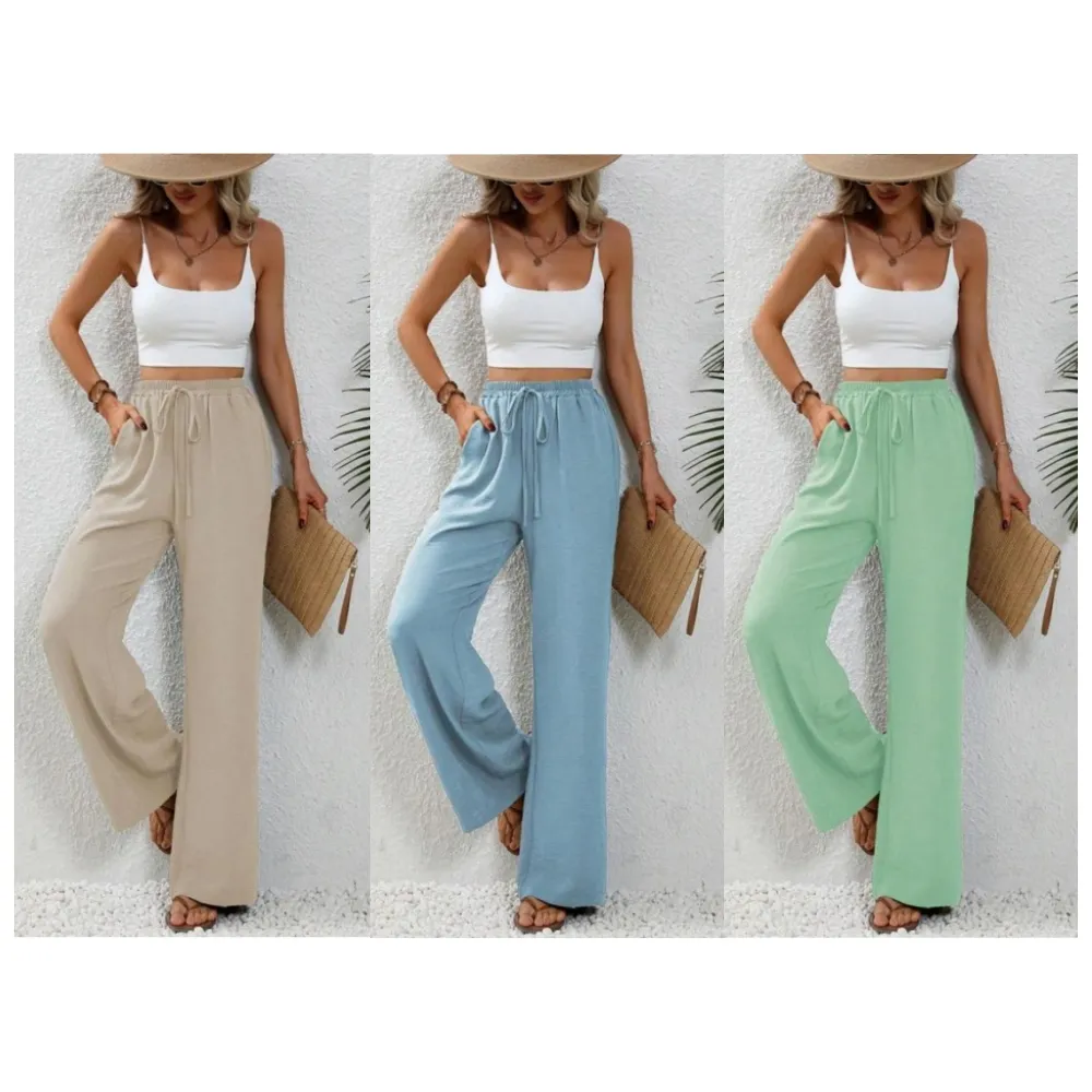 Women's Plain Straight Leg Pants