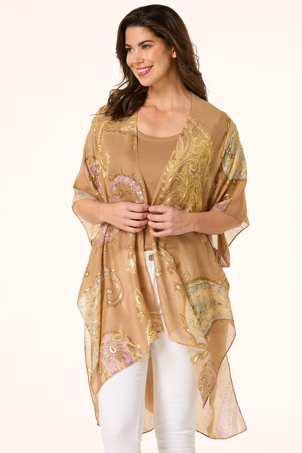 Paisley Foil Kimono