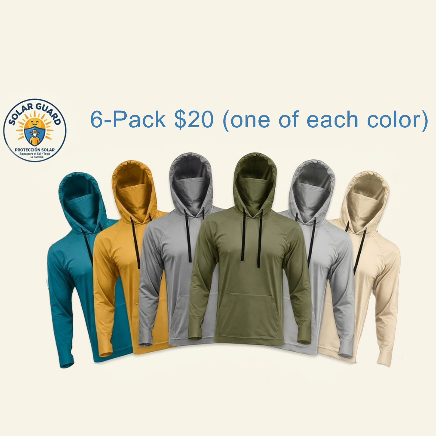 Men's UPF 50+ Hooded Sun Protection Fishing Shirt