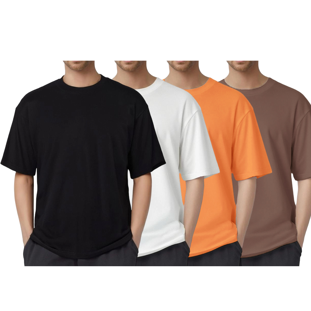 No Sagging! Heavyweight Oversized TShirts - Shape-Retaining, Thick Cotton, Strong Neckline & Premium Look Mens Tshirts Crewneck Tees for Summer & Spring