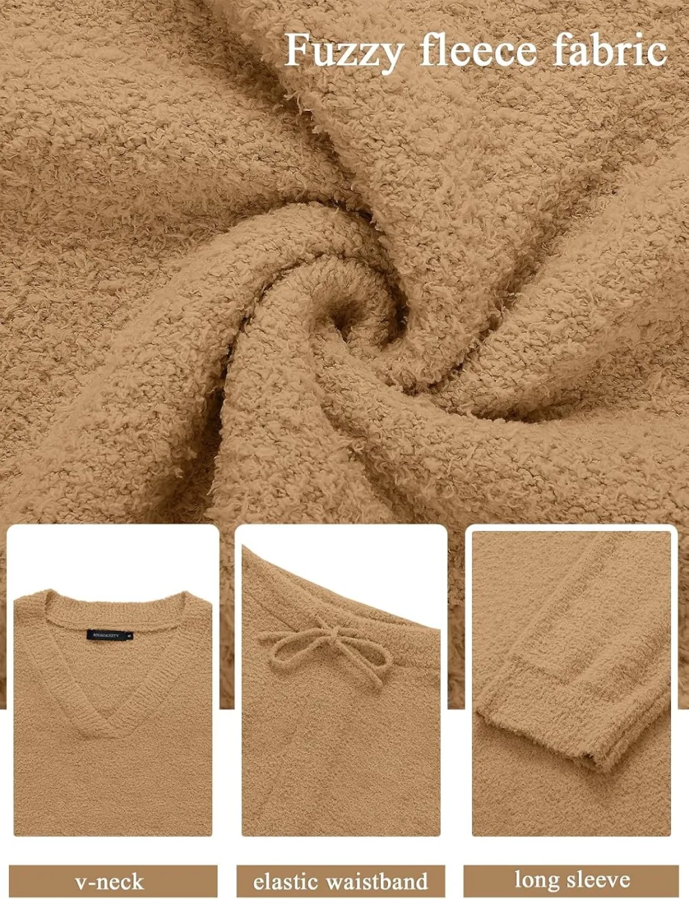 Women's Lounge Sets 2025 Fall Fashion 2 Piece Outfits Sweater Pajama Set