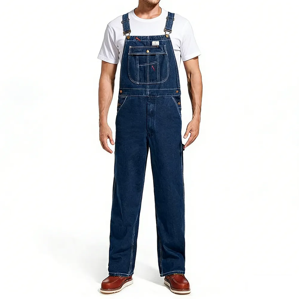 Mens Work Denim Bib Overalls