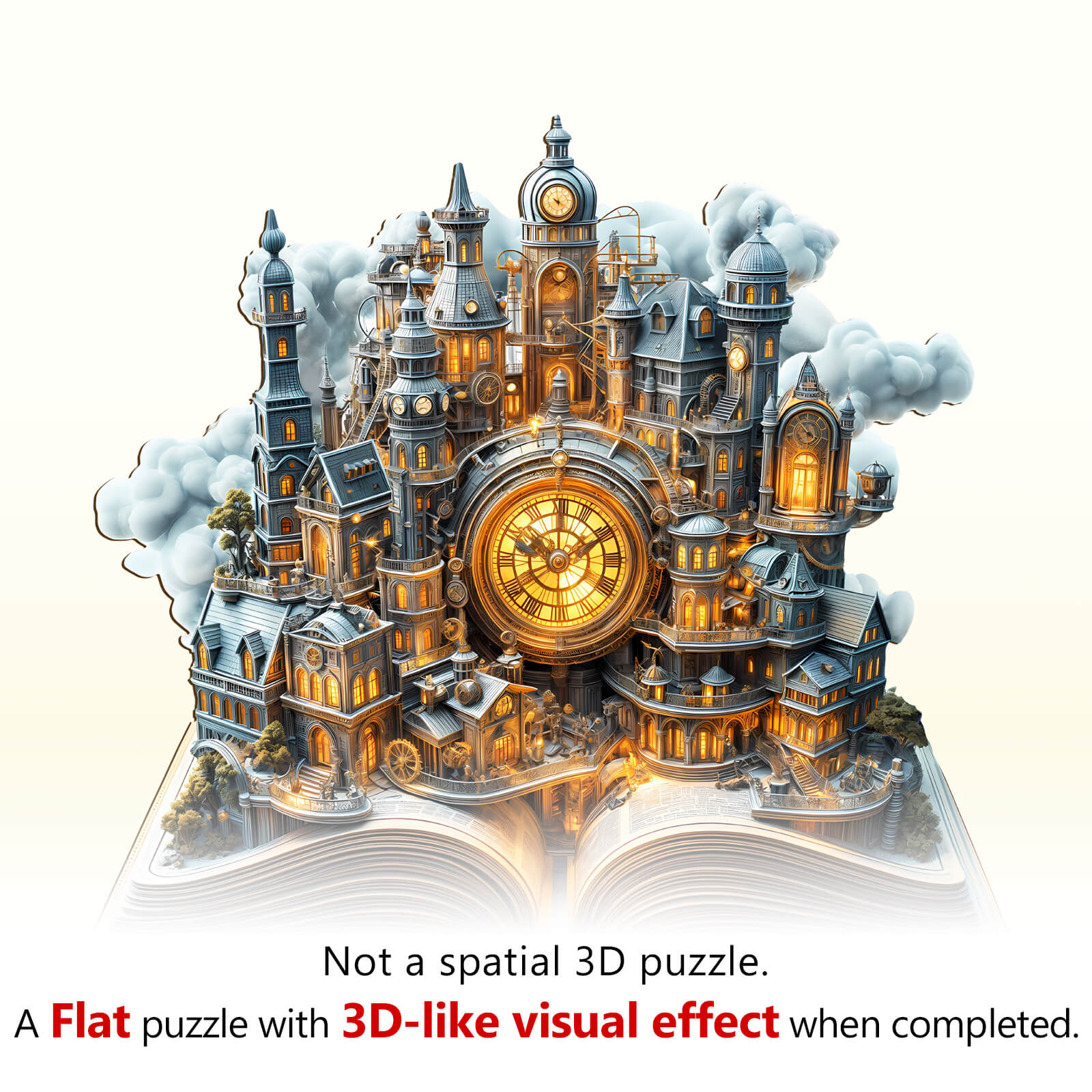 Clockwork City Wooden Jigsaw Puzzle