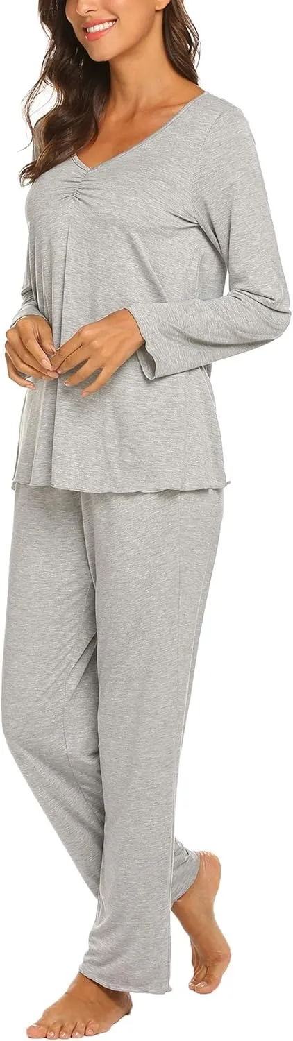 Womens Pajama Sets 2 Piece Lounge Set Fall Winter Pajamas