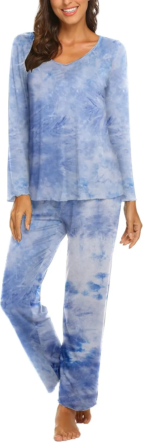 Womens Pajama Sets 2 Piece Lounge Set Fall Winter Pajamas