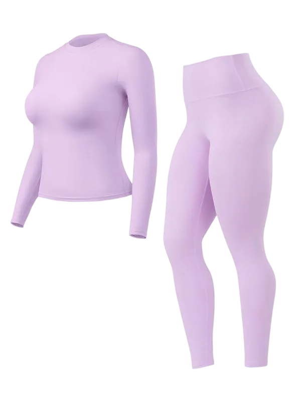 Women's High-Waisted 25‘’ Inseam Sporty Leggings Set