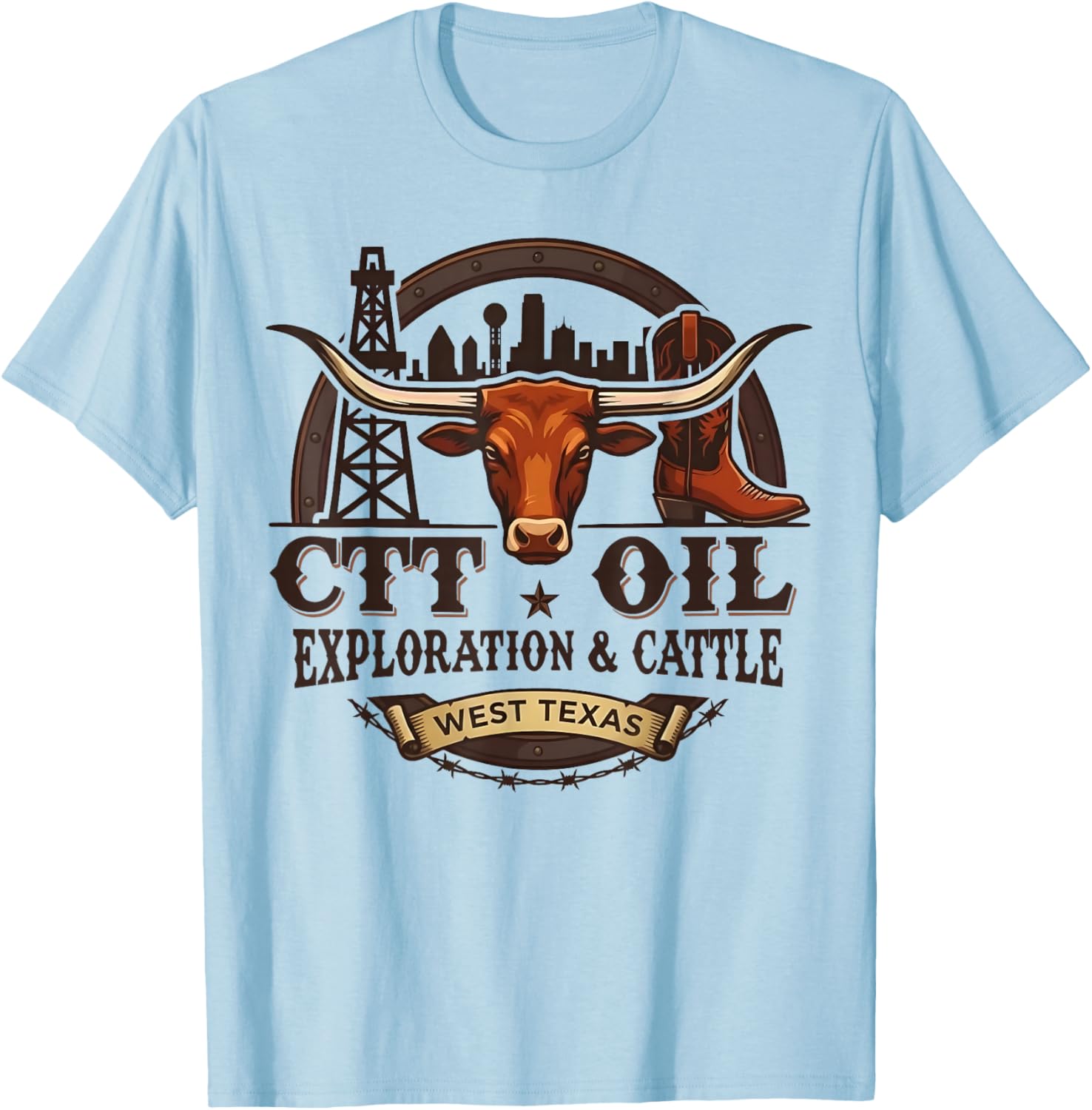 CTT Oil Exploration & Cattle Vintage T-Shirt