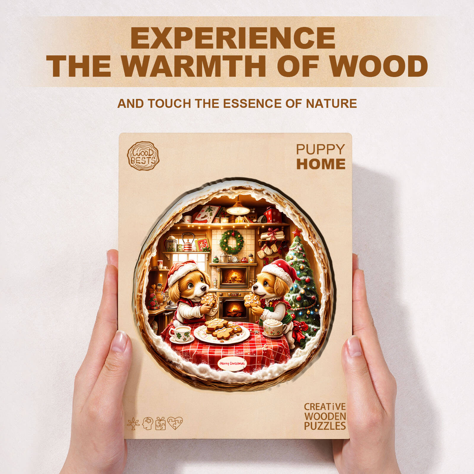 Puppy Home Wooden Jigsaw Puzzle