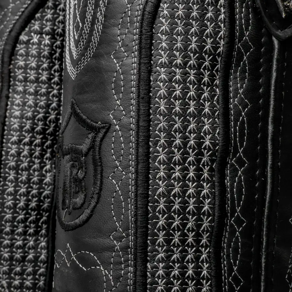 Natural Python Leather Boots - Square Toe