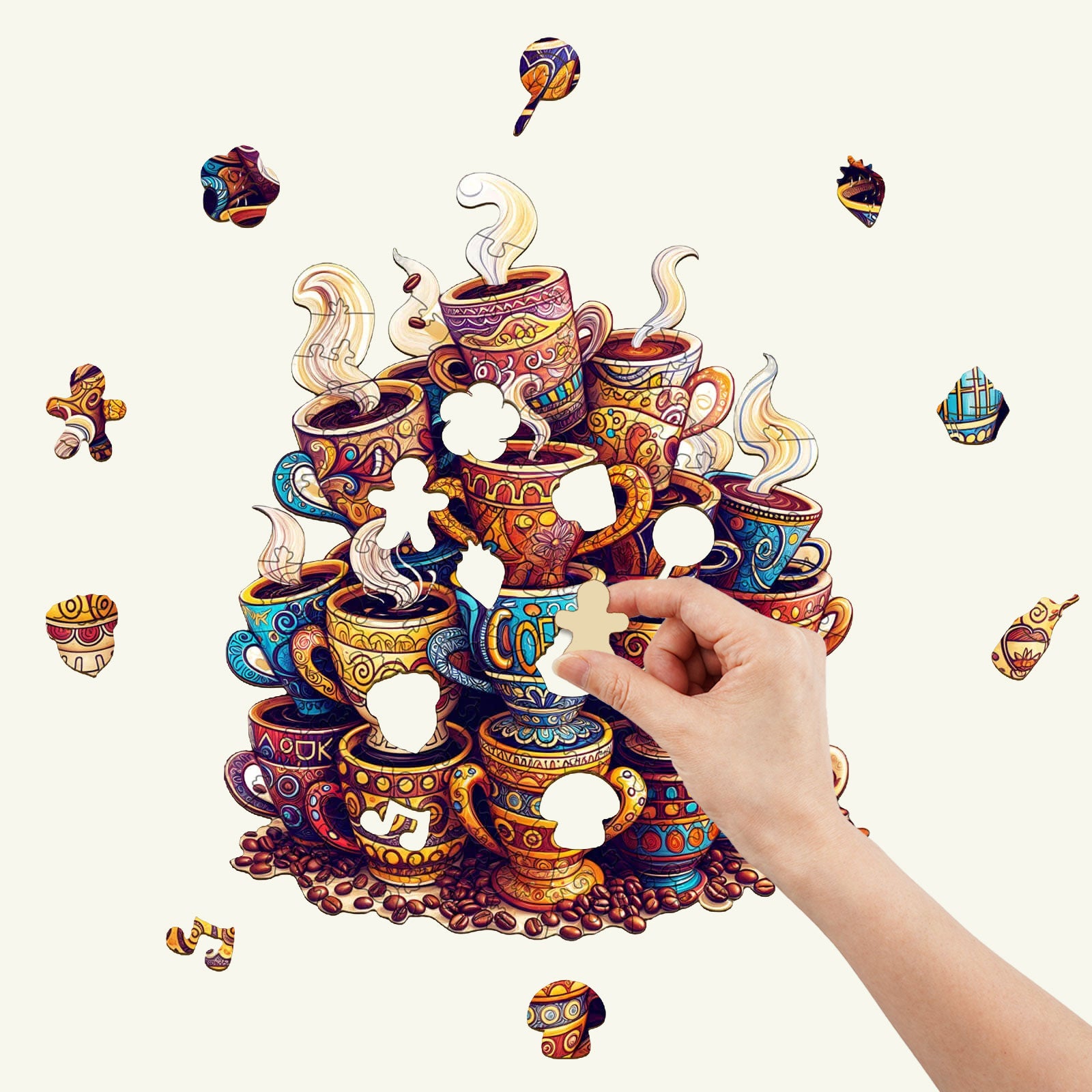 Coffee Dreams  Wooden Jigsaw Puzzle