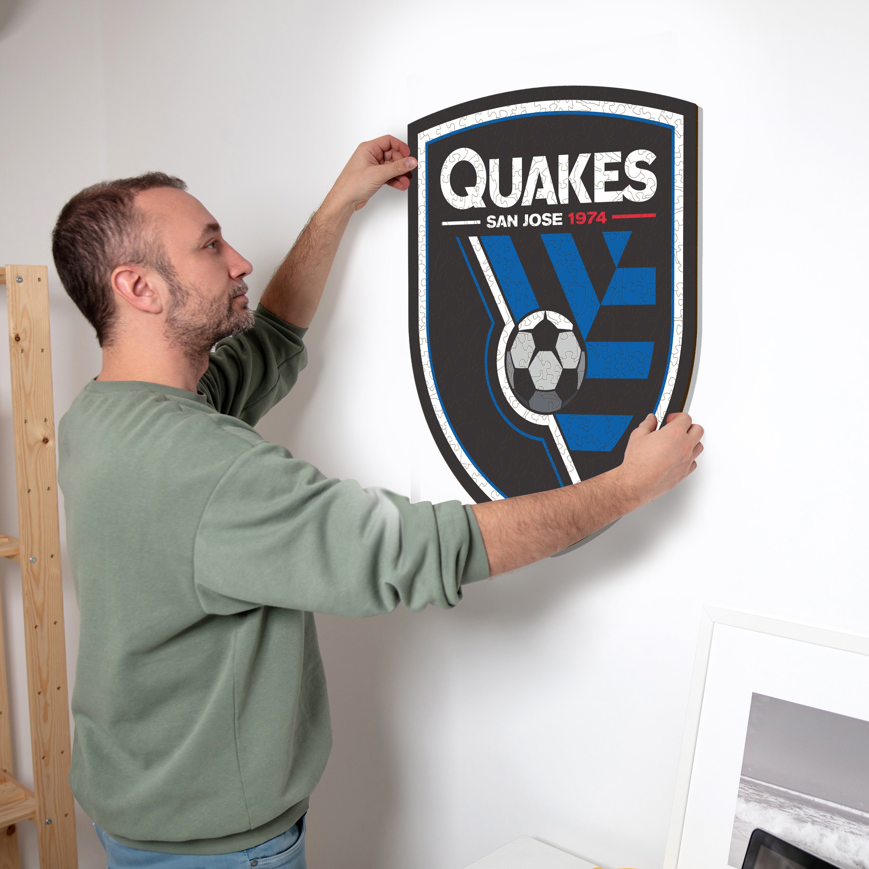 San Jose Earthquakes® Logo - Wooden Puzzle