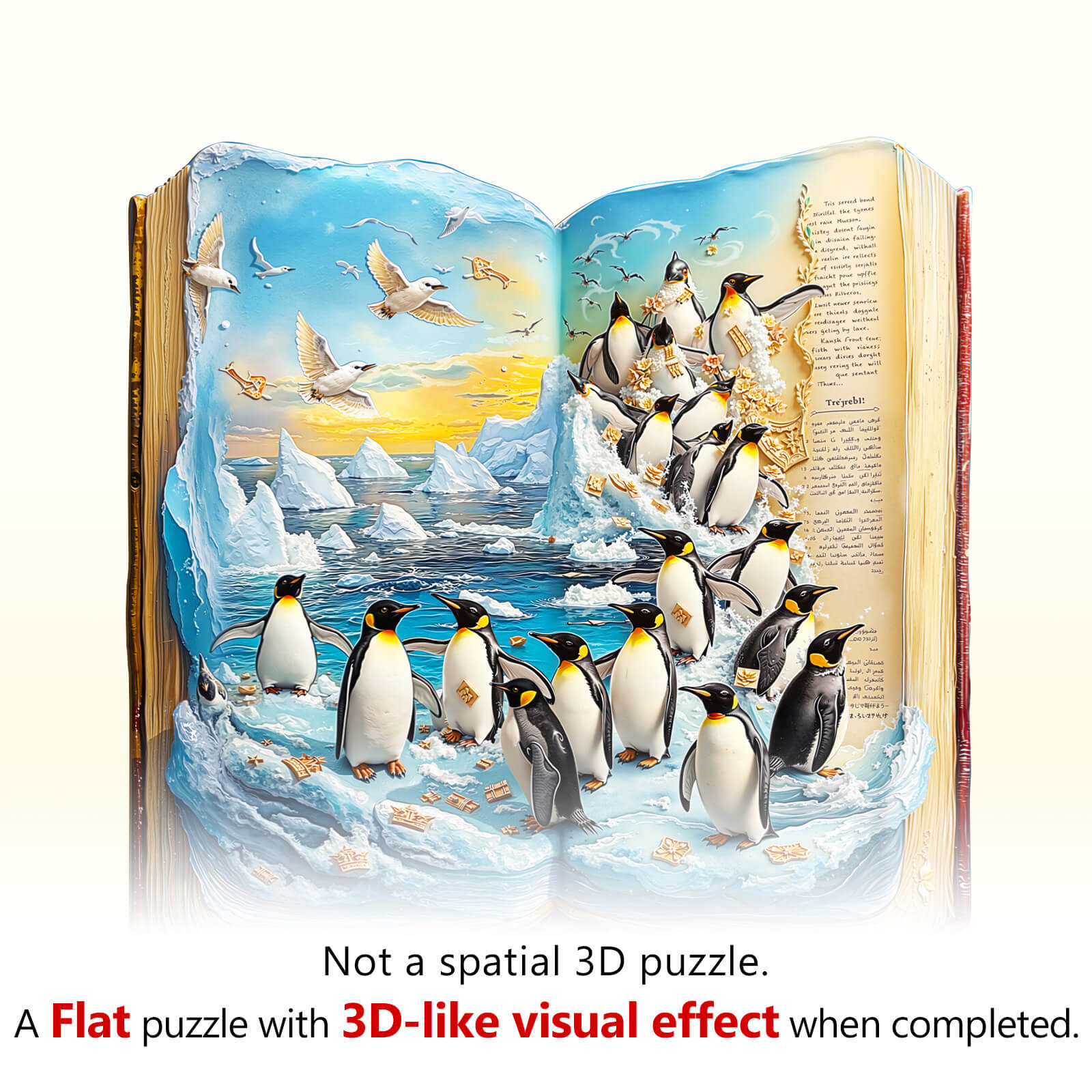 Penguin Story Wooden Jigsaw Puzzle