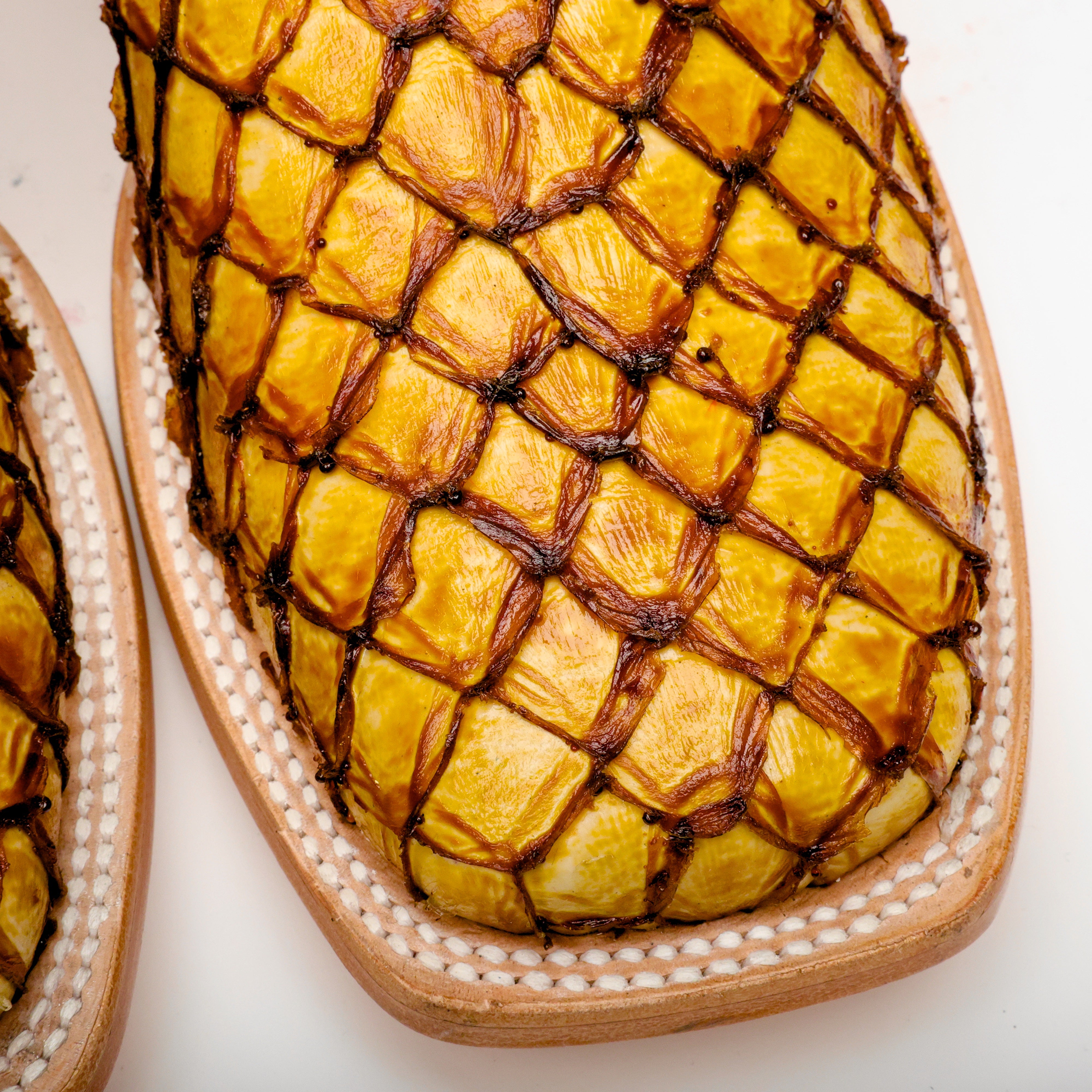 Butter Mini Pirarucu Leather Boots - Square Toe