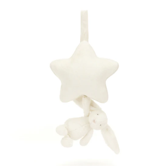 Bashful Cream Bunny Musical Pull