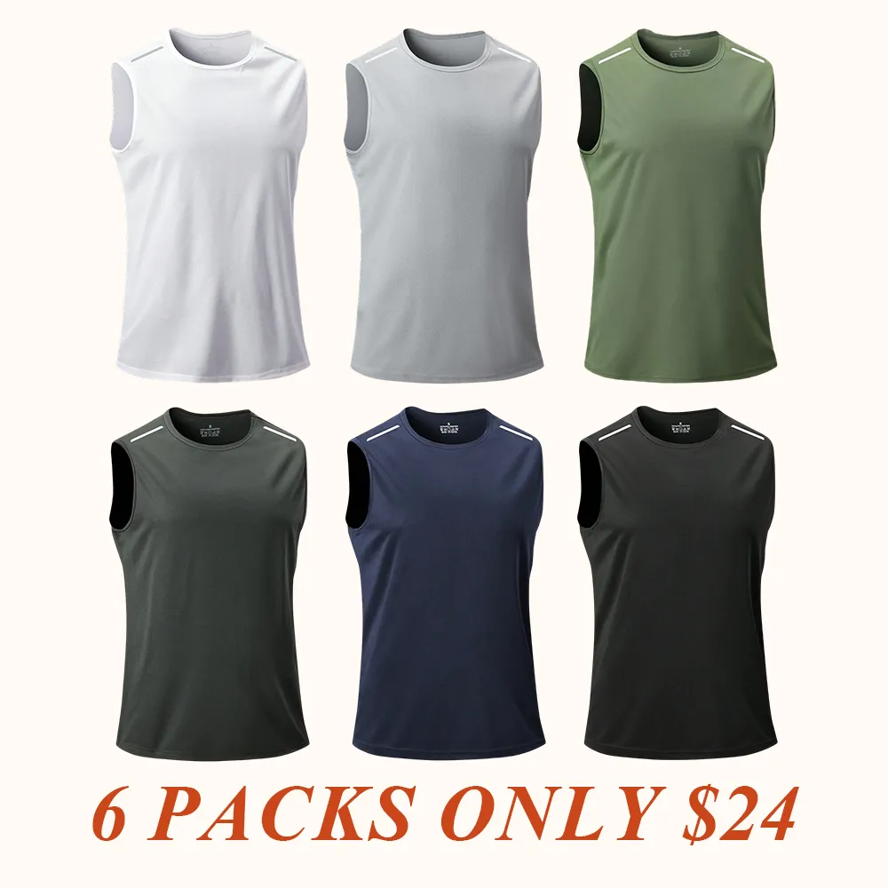 Men's Tank Top - Breathable, Quick-Dry Sleeveless Shirt, Suitable for Summer Gym