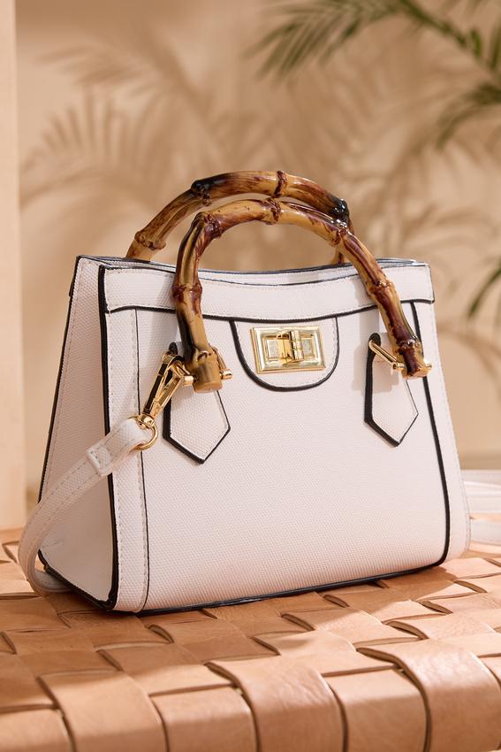 Bamboo Handle Mini Crossbody