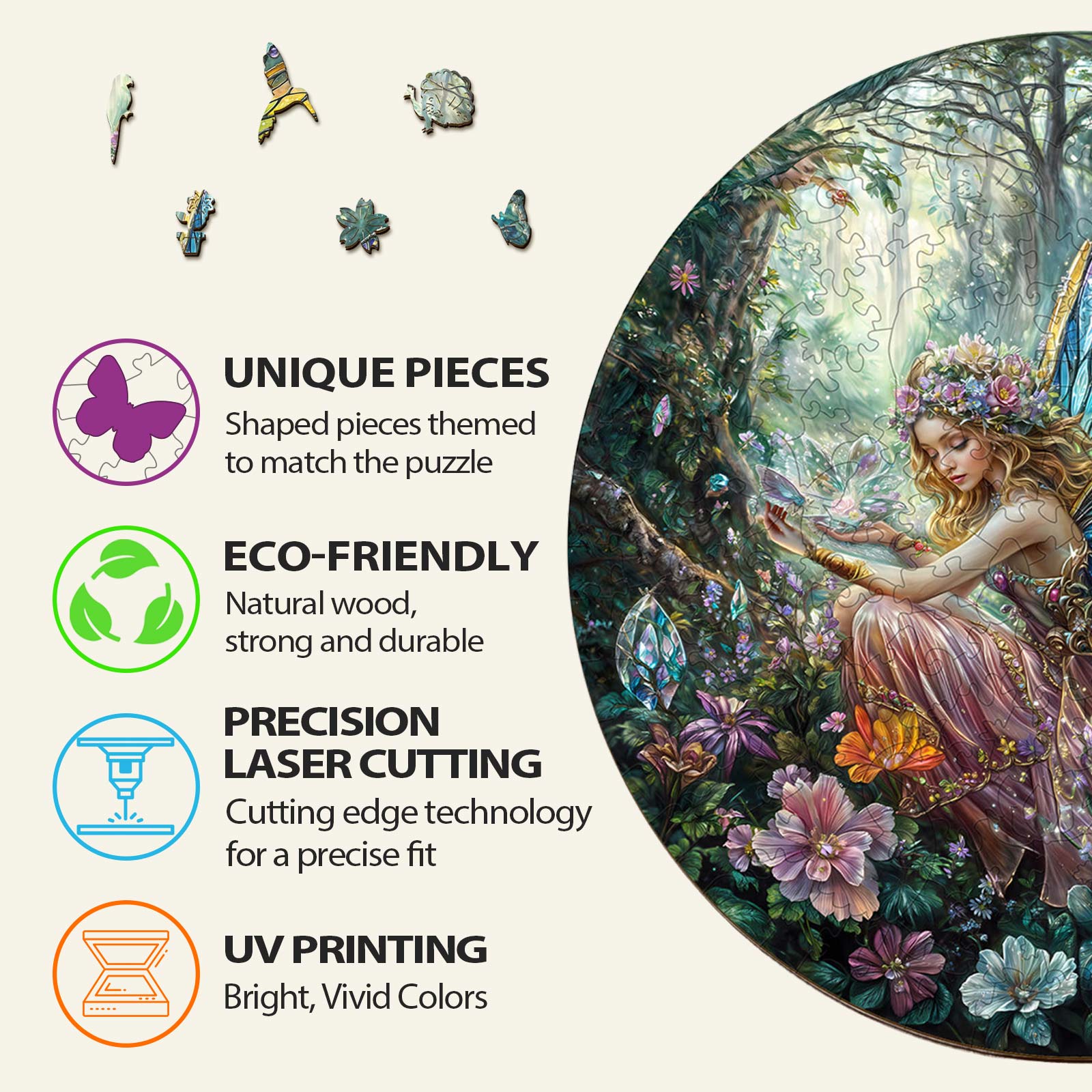 Magic Fairy Wooden Jigsaw Puzzle