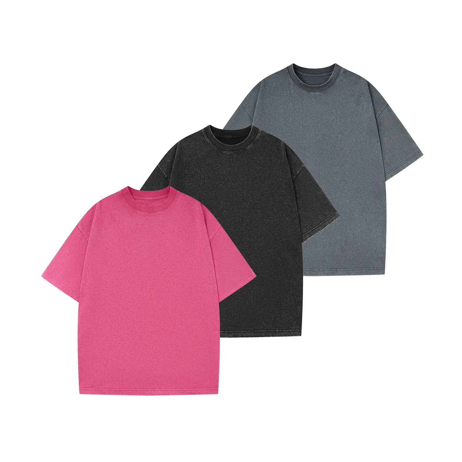 📏📏Vintage Oversized Cotton T-Shirt – Unisex Streetwear Loose Fit Tee