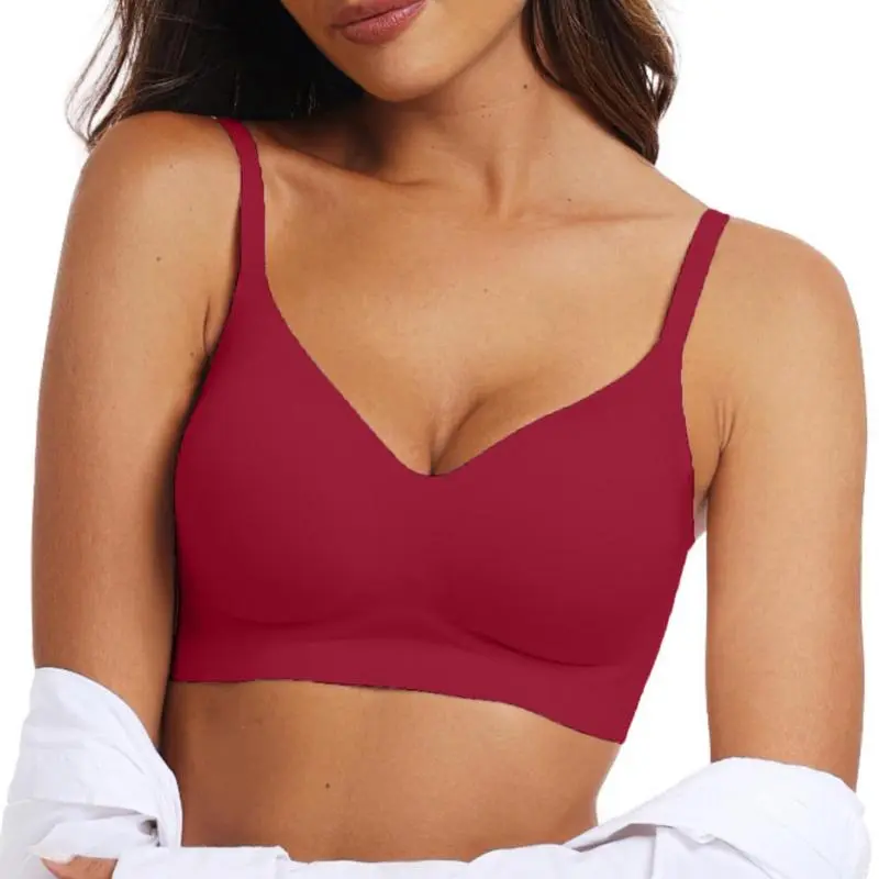 Womens Seamless Bra No Underwire Comfort Push Up Bras Buttery Soft Wireless Bralette