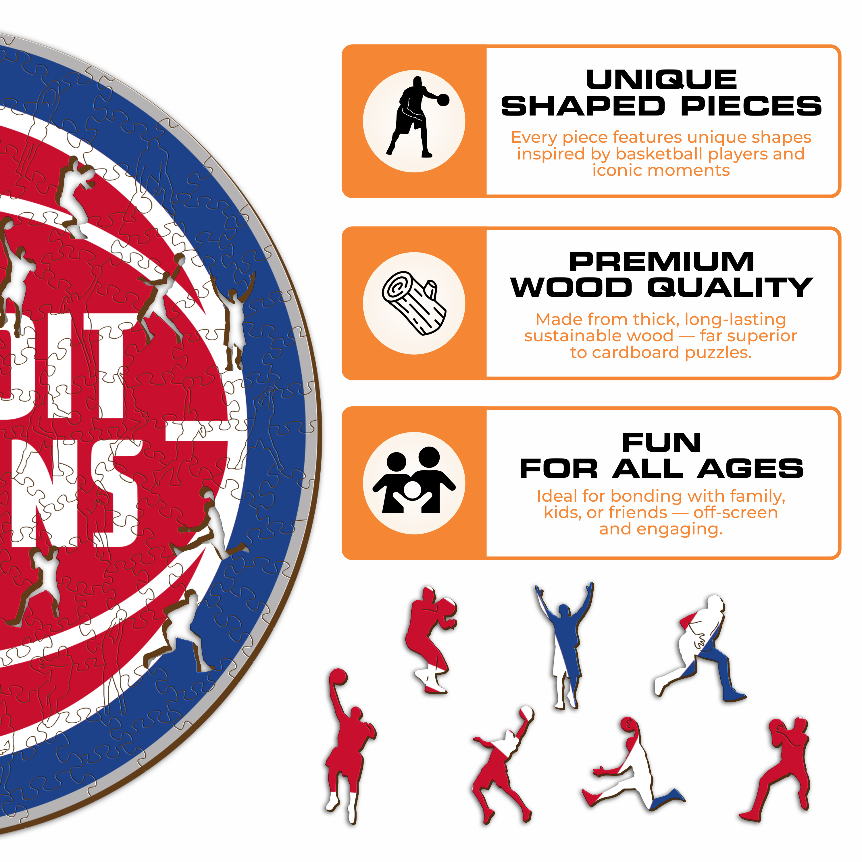 Detroit Pistons™ - Wooden Puzzle