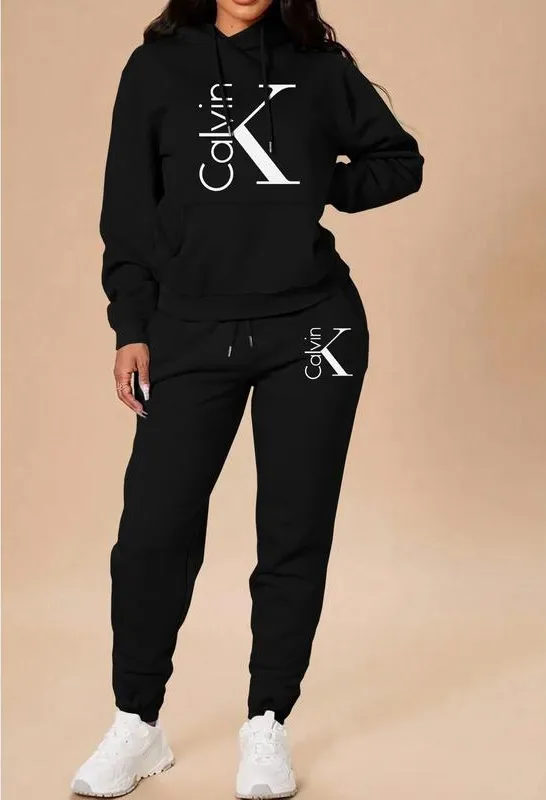 Women's Casual Hooded Sweatshirt Set