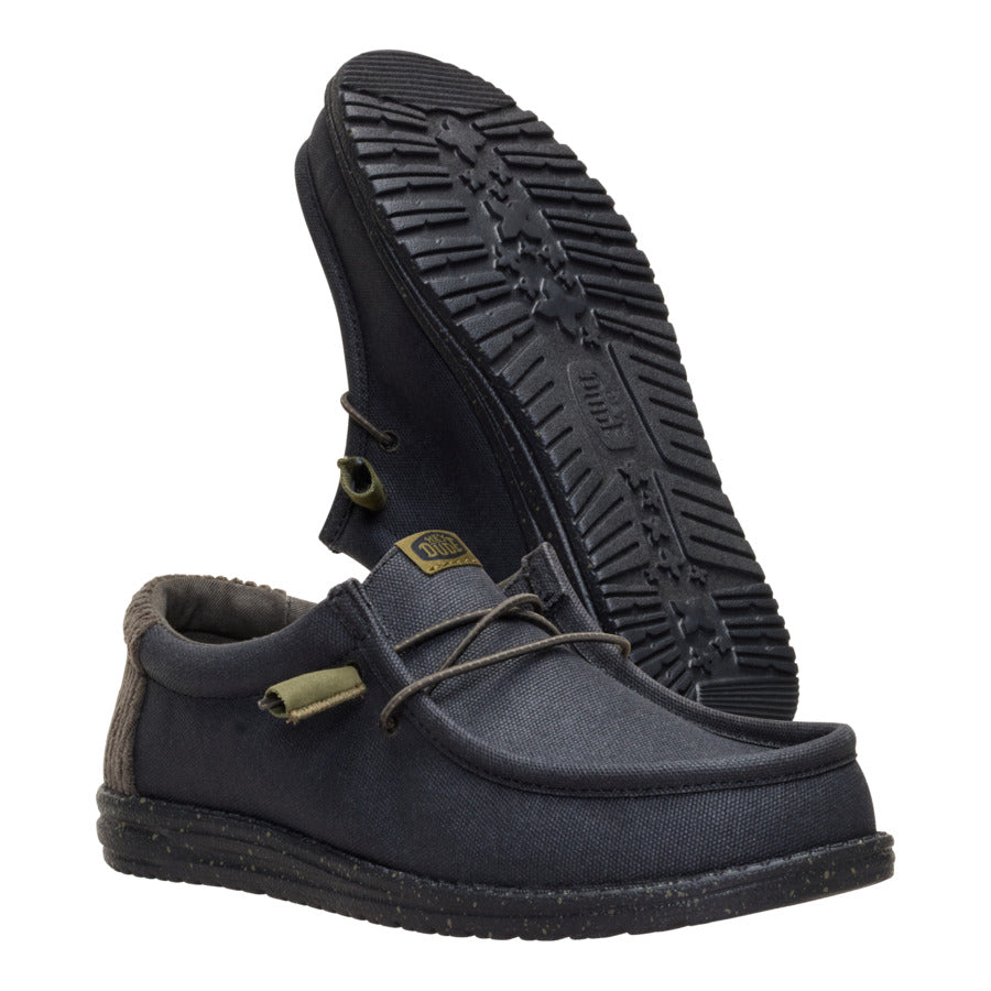 Wally Waxed Casual - Black/Black