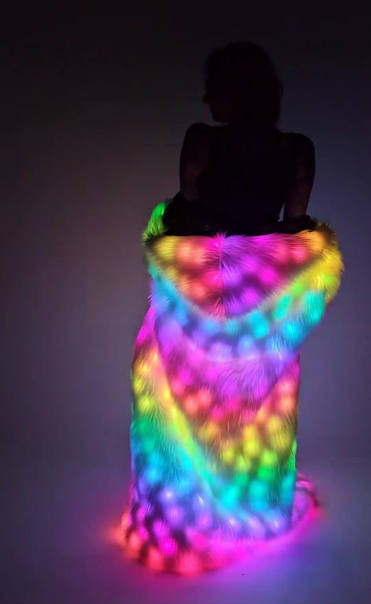 Snow Angel Glow: The Weighted Coat That Lights Up the Night