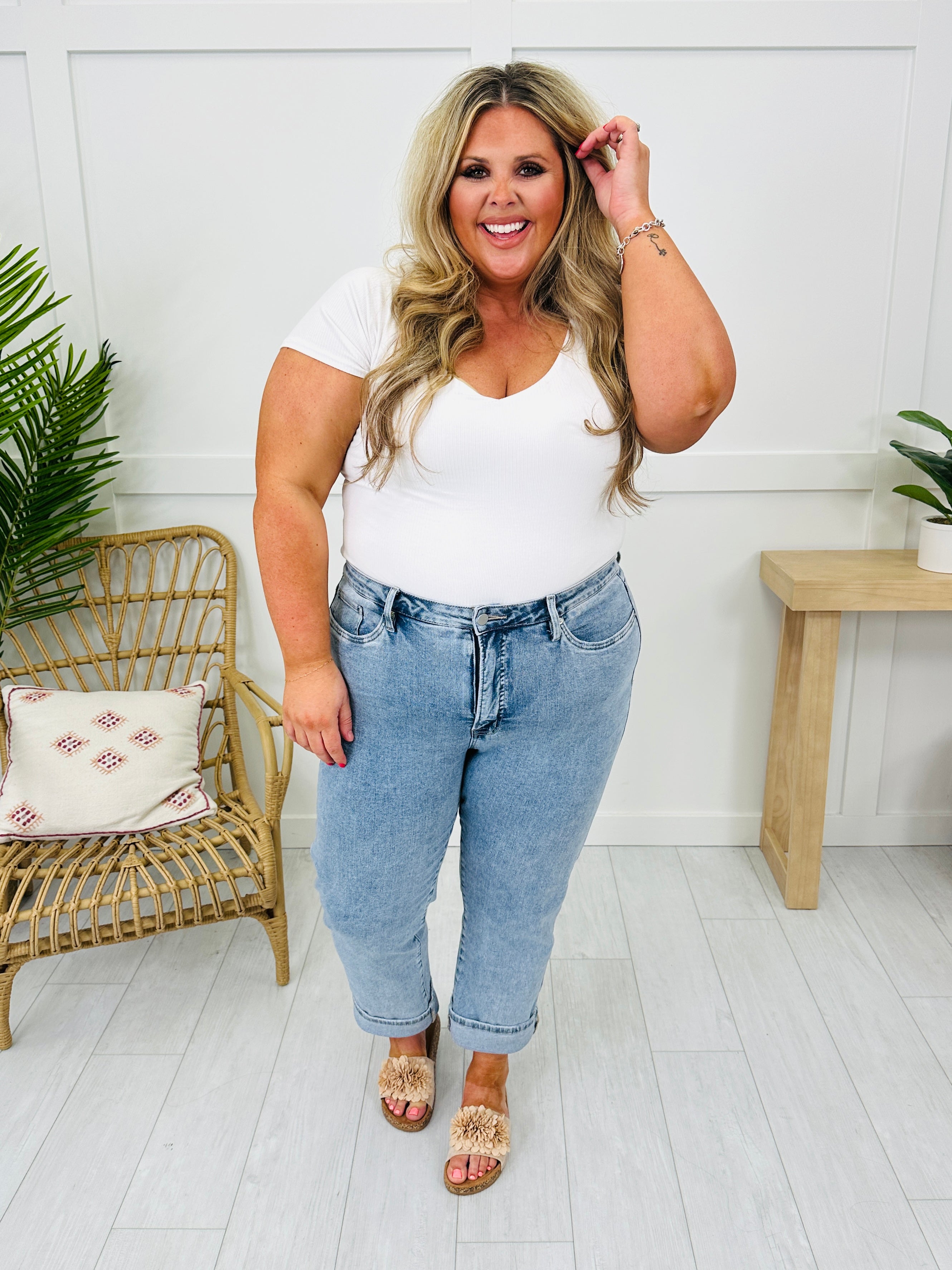 Can't Forget You Tummy Control Straight Jeans