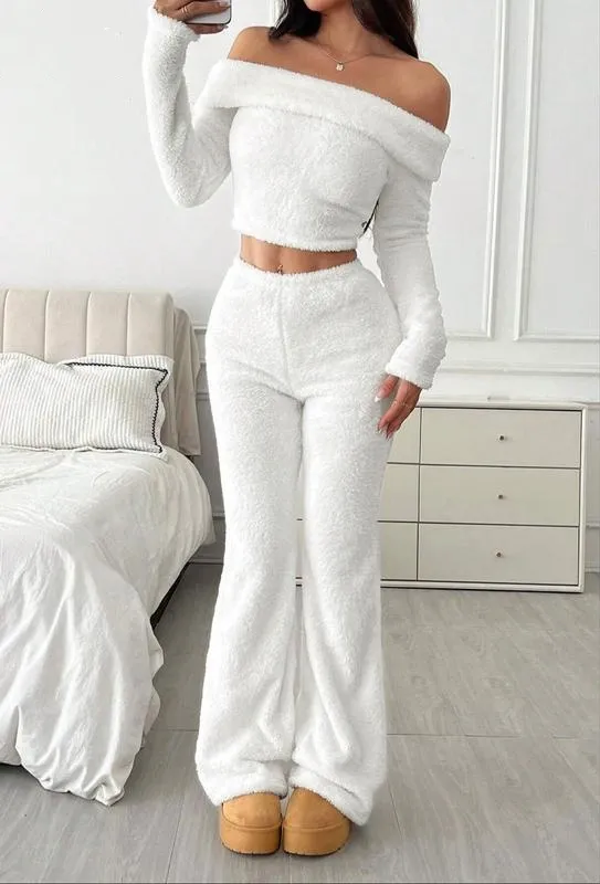 women's soft plush suit sets