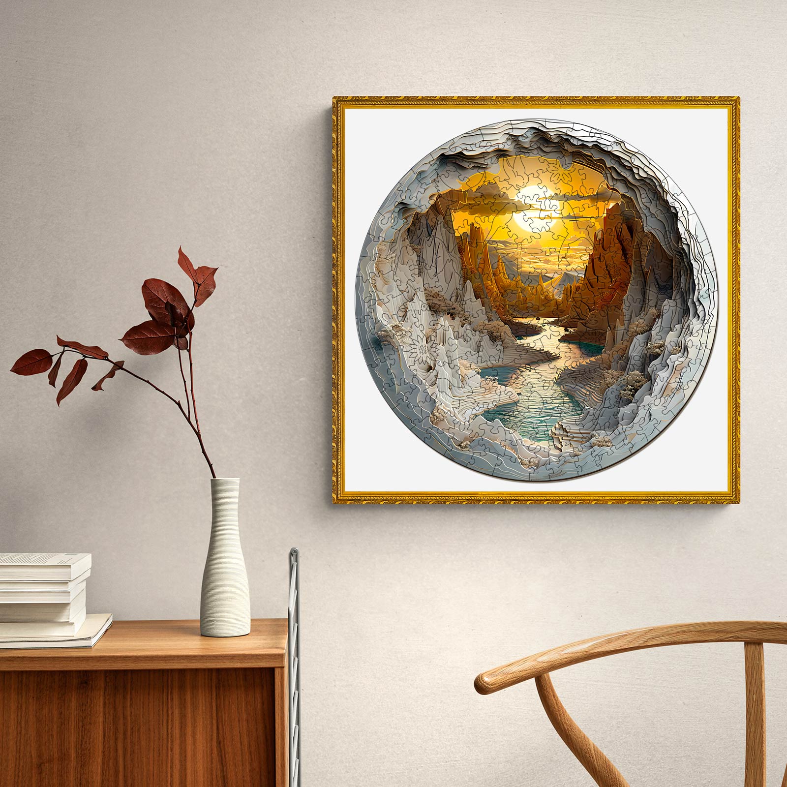 Inside The Cave-1 Wooden Jigsaw Puzzle