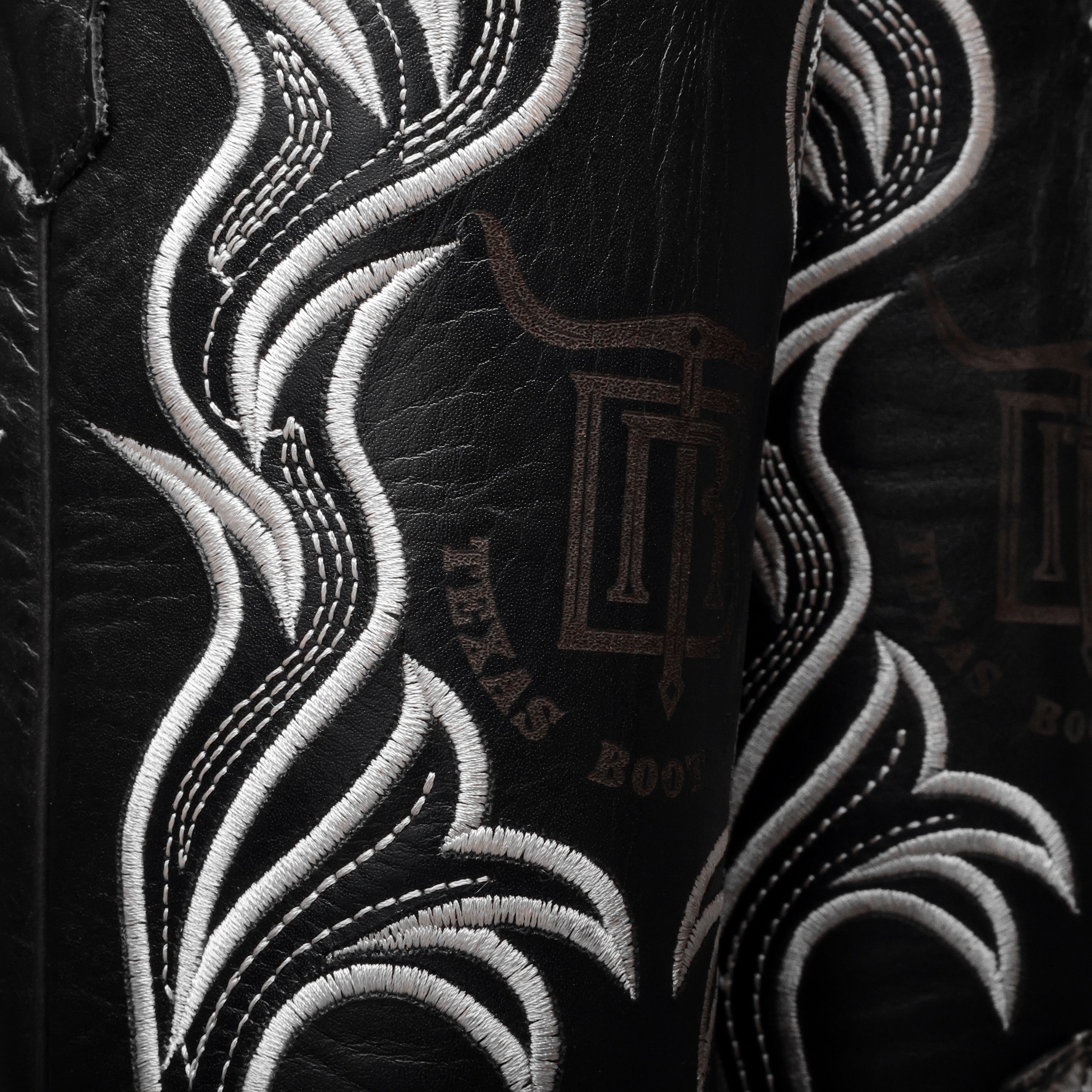 Eclipse Caiman Neck Leather Boots - Square Toe